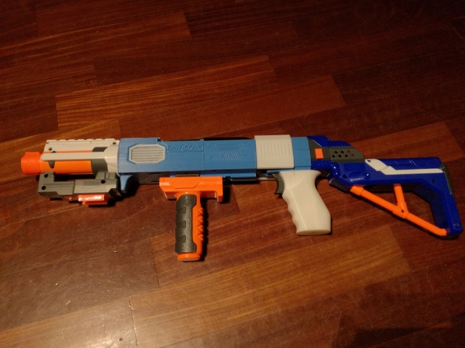 Nerf battery powered machine gun (compatible) 3D Print 191856