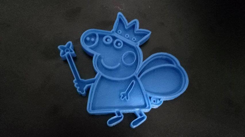Peppa pig cookie cutter