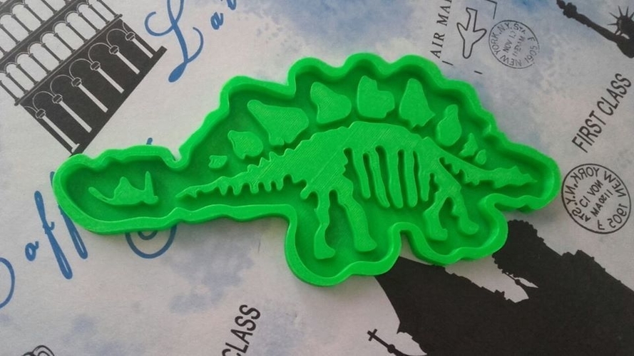 Stegosaurio cookie cutter 3D Print 191880