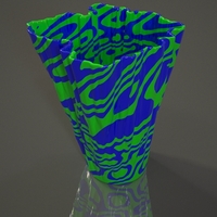 Small Rorschach Plasma Vase 3D Printing 19189