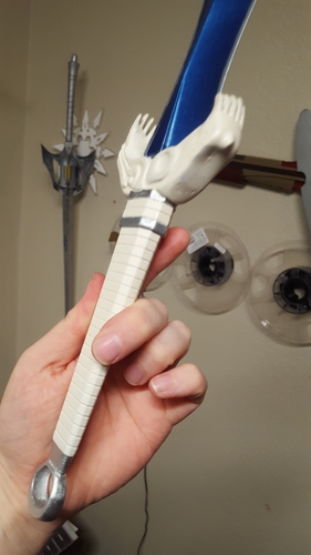 3D Printed Dragonfang Valkyrie's Sword by Jonathan Bowen