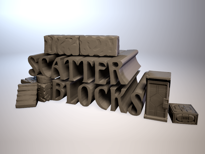 ScatterBlocks: Cyclopean Stone (28mm/Heroic scale) 3D Print 192068