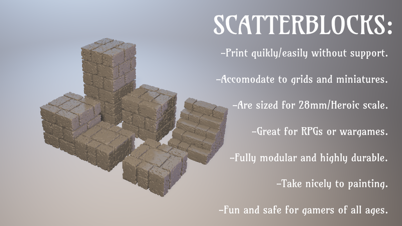 Scatterblocks ScatterBlocks: Cyclopean Stone (28mm/Heroic scale) - Pinshape