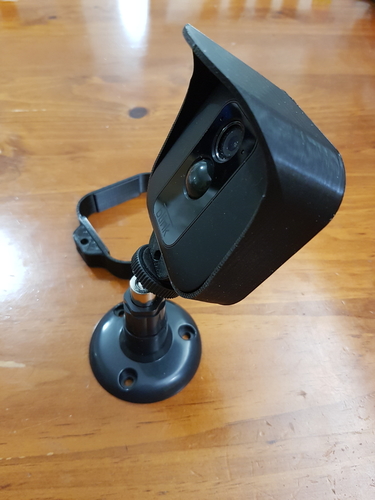 Blink XT Camera hood and mount 3D Print 192110