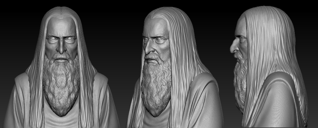 Saruman the White 3D Print 192185