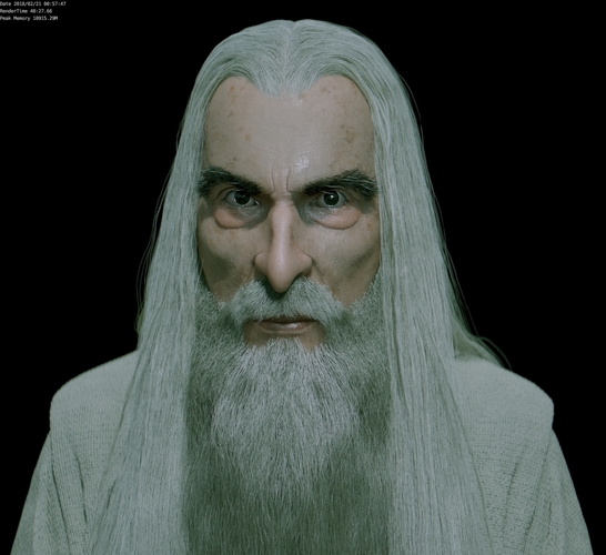 3d Printed Saruman The White By Nikko3d Pinshape