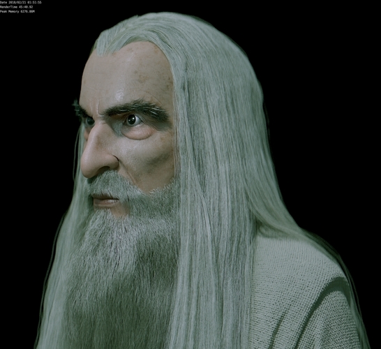 Saruman the White 3D Print 192187