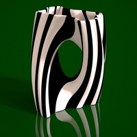 Julia Vase #002 - Yin Yang - Thumbnail 2