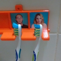 Small Tooth Brush holder with pictures 3D Printing 192282