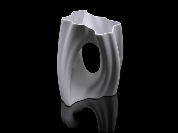 Medium Julia Vase #002 - Flow 3D Printing 19231