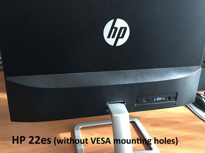 HP 22es monitor - 75mm VESA adapter 3D Print 192577
