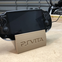Small PS Vita Charging Dock Stand (Recessed Logo) 3D Printing 192632