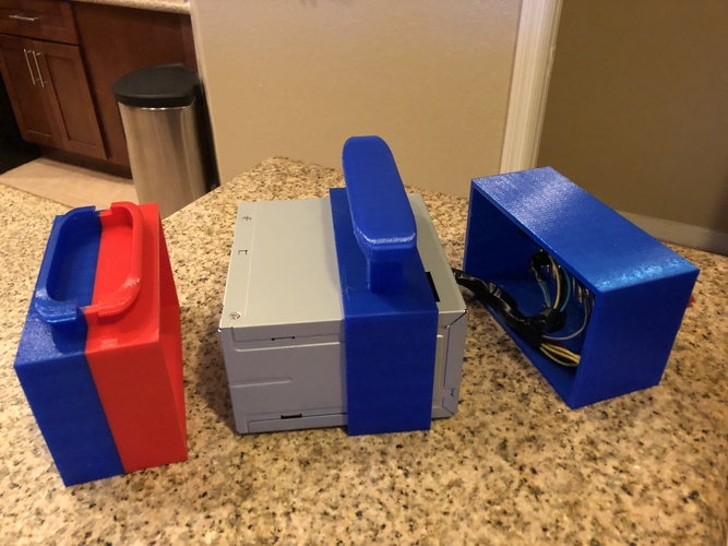 ATX Bench Power Supply w Cord Storage 3D Print 192662