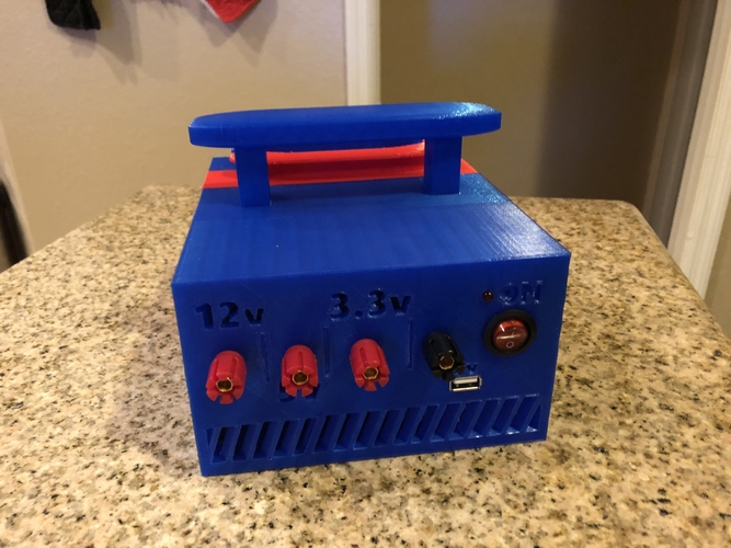 ATX Bench Power Supply w Cord Storage 3D Print 192665