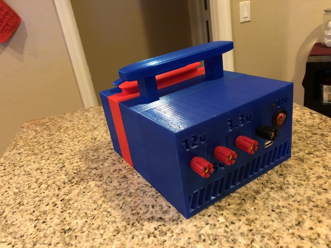 3D Printed ATX Bench Power Supply w Cord Storage by Mr EC - Container Atx Bench Power Supply W CorD Storage 3D Printing 192667