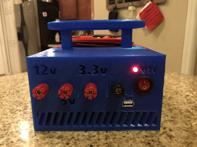 3D Printed ATX Bench Power Supply w Cord Storage by Mr EC - Container Atx Bench Power Supply W CorD Storage 3D Printing 192669