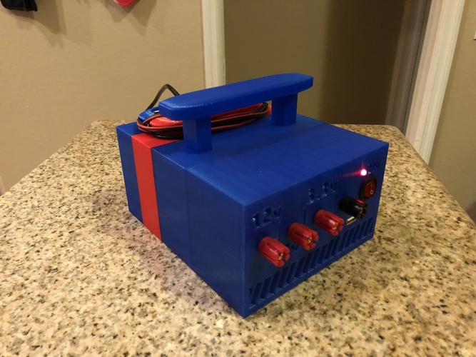 ATX Bench Power Supply w Cord Storage 3D Print 192670