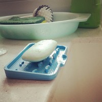 Small Dripping Soap Holder Dish 3D Printing 19270