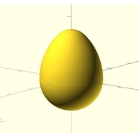 Small Moss Egg of 4 tangent curves 3D Printing 192799