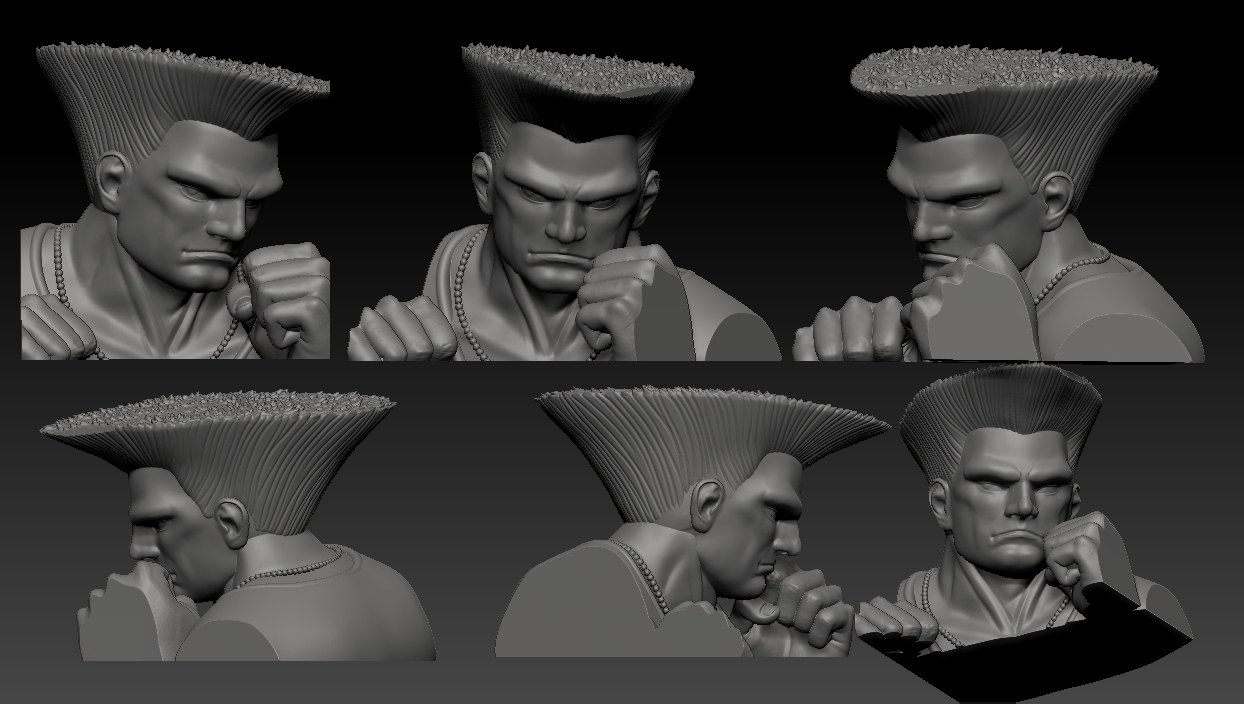 STL file Guile from Street Fighter 👤・3D printing design to
