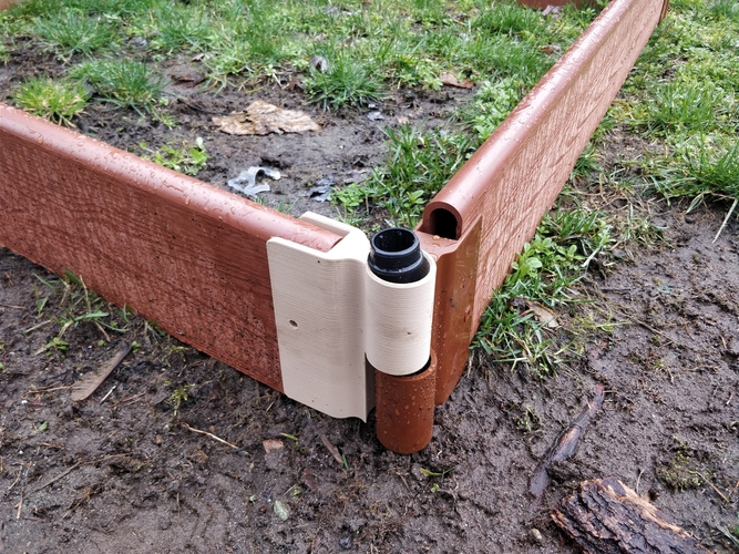 Raised Garden wood hinge replacement (frame it all) 3D Print 192805