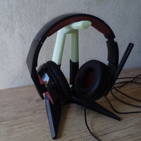 Small Headset Holder/Support - Gaming Design - RAZER - (REDESIGN) 3D Printing 192851