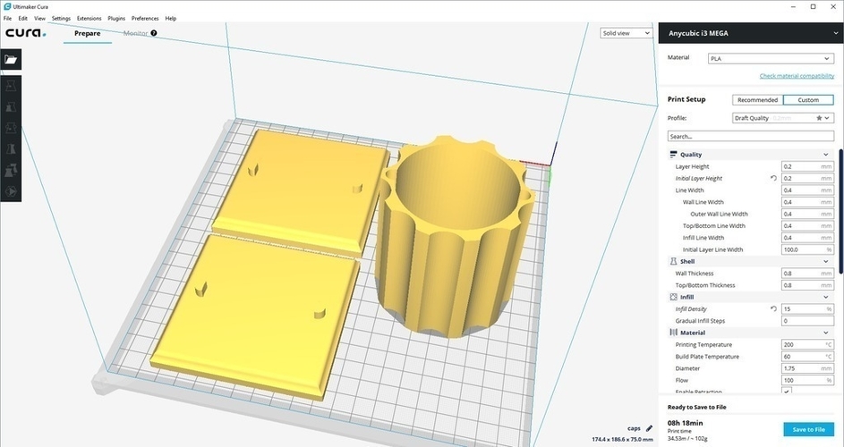 Roman Pillar - Modern 3D Print 192887