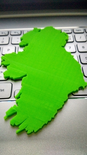 Ireland Map 3D Print 192895