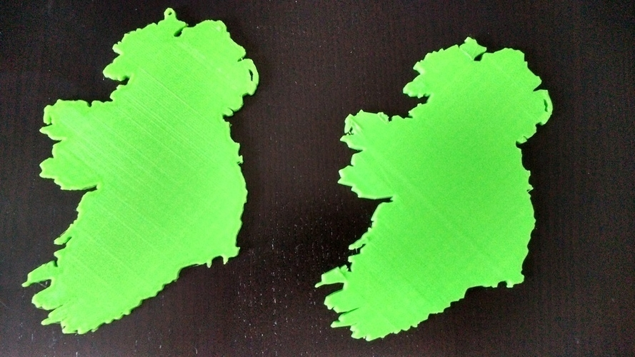 Ireland Map 3D Print 192896