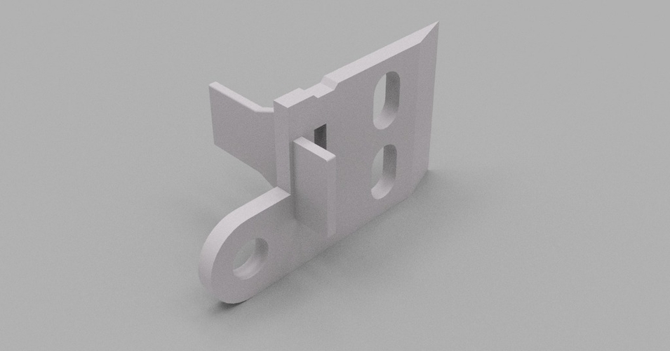 Ikea curtain panel rail bracket 3D Print 192901