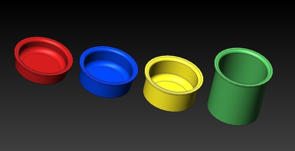93mm Diameter Various Depths Parrot Dishes