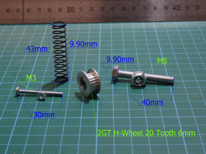 Y-axis Belt Tensioner for Flsun cube 3D Print 193001