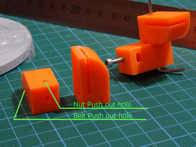Y axis Belt Clamp for Flsun Cube 3D Print 193007