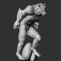 Small Wolfman 3D Printing 193020