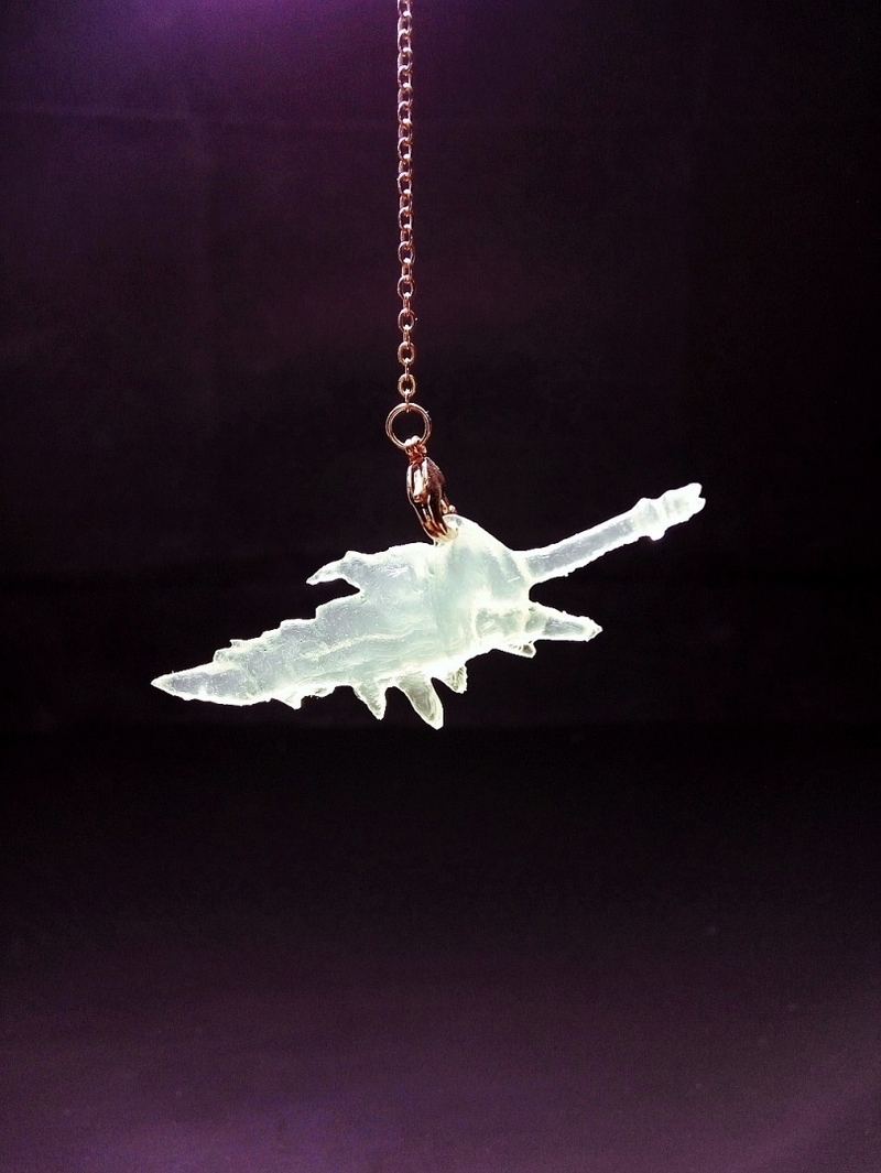 Monster Hunter Rathalos Firesword Necklace