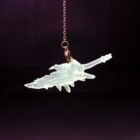 Small Monster Hunter Rathalos Firesword Necklace 3D Printing 193035