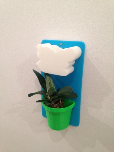 Wall Flower Mount 3D Print 19308