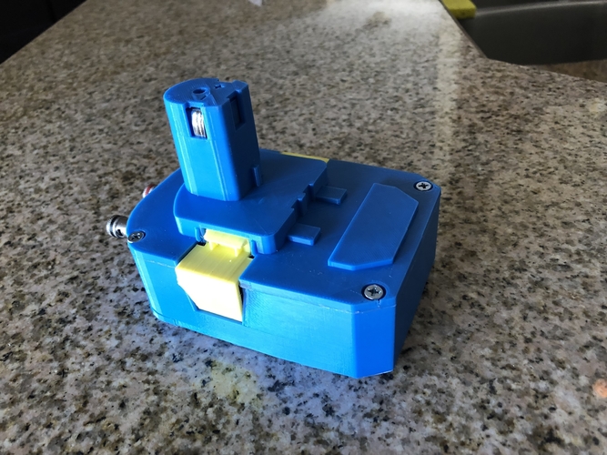 Ryobi Battery Pack to AC Adapter 3D Print 193110