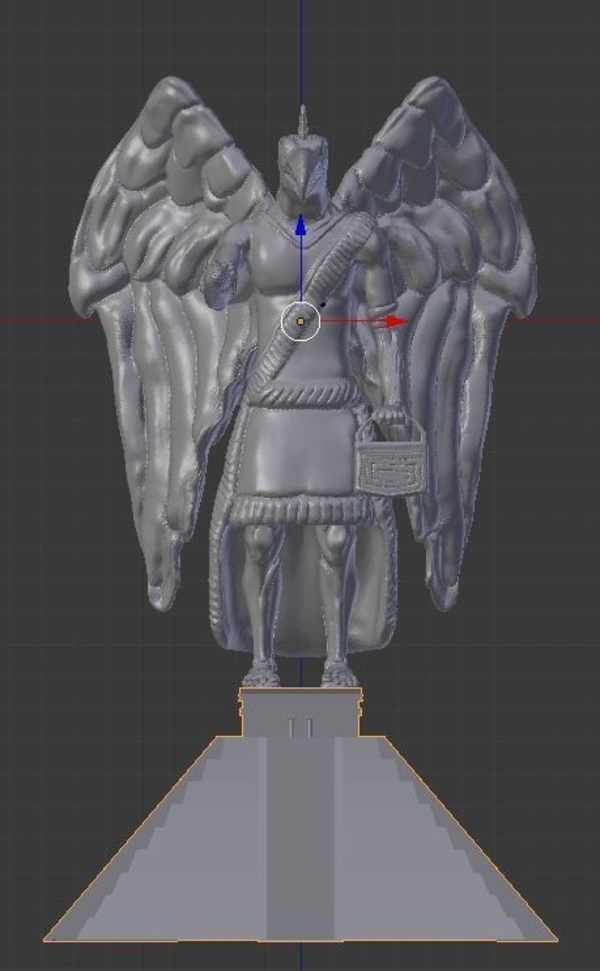 Apkallu Sculpture and Base
