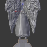 Apkallu Sculpture and Base - Thumbnail 3