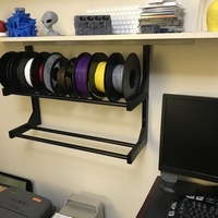 Small Wall Rack for Filament 3D Printing 193165