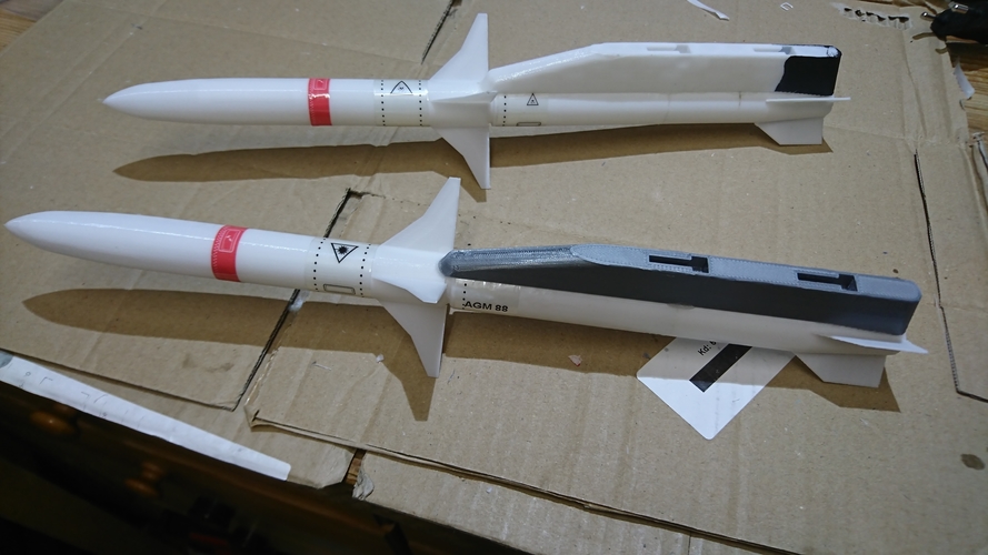 Freewing F-16 70mm 1/12 AGM 88 Rocket with bracket 3D Print 193233