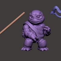 Chibi Mutant Ninja Turtles - Don! - Thumbnail 1