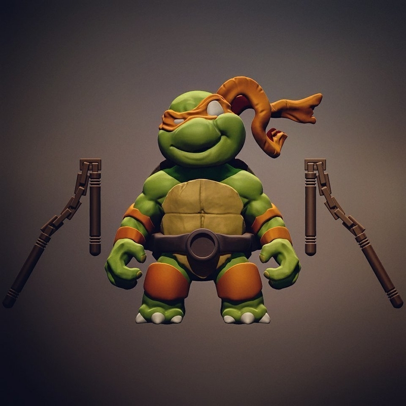 Chibi Mutant Ninja Turtles - Mickey!!