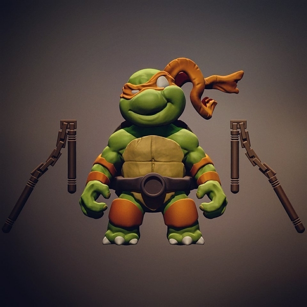Chibi Mutant Ninja Turtles - Mickey!!