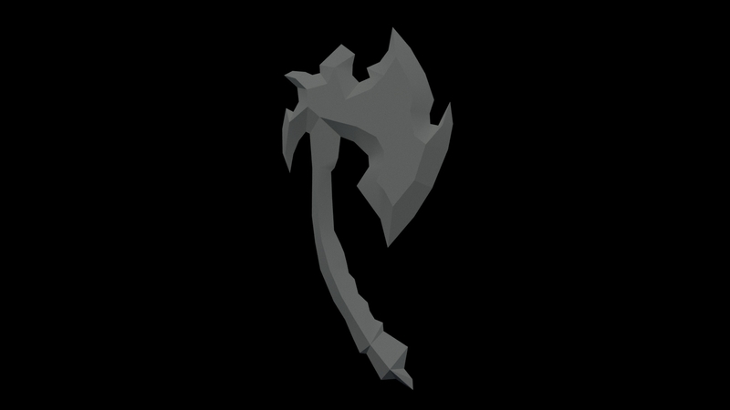 Low Poly Axe