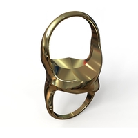 Small Siamese Souls Ring  3D Printing 193296