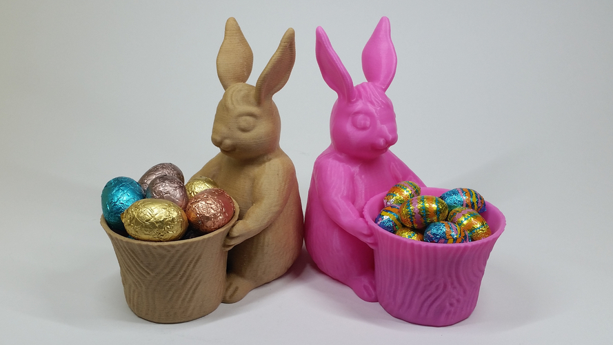 Easter Bunny Toy/Pot/Planter 3D Print 193398