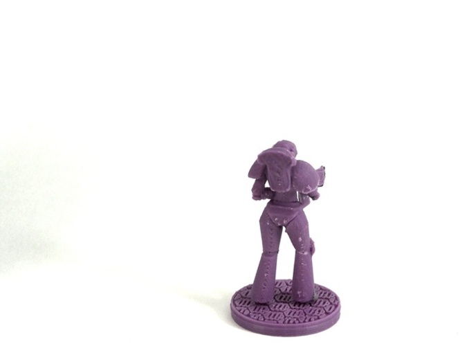 Female Space Trooper (supportless printing) 3D Print 1934