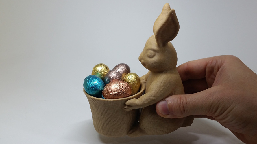 Easter Bunny Toy/Pot/Planter 3D Print 193400